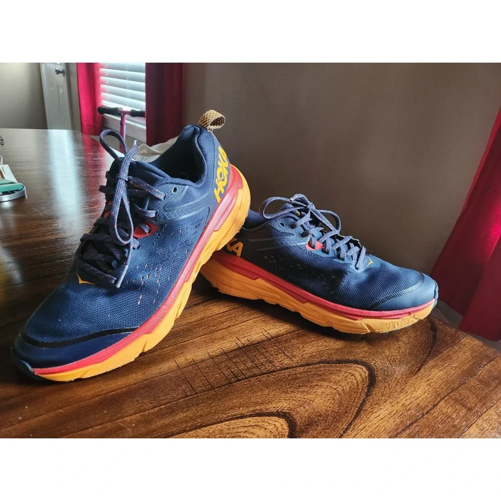 Sz 8D Mens HOKA ONE Challenger ATR 6 Outer Space Radient Yellow Running Shoes